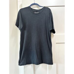 rag & bone Men's Classic Flame Slub Cotton T-Shirt Size Medium Black